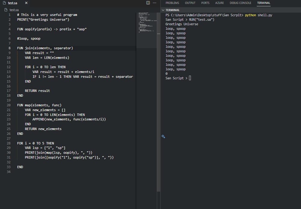 San Script Project